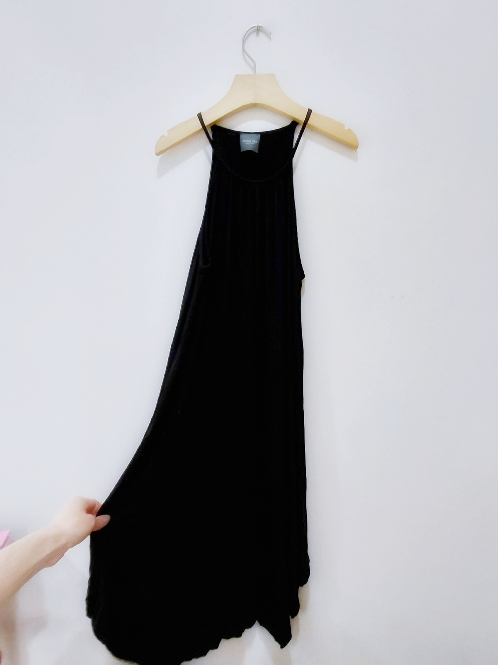 Olivia Rae Black Halter Neck Maxi Dress Size S